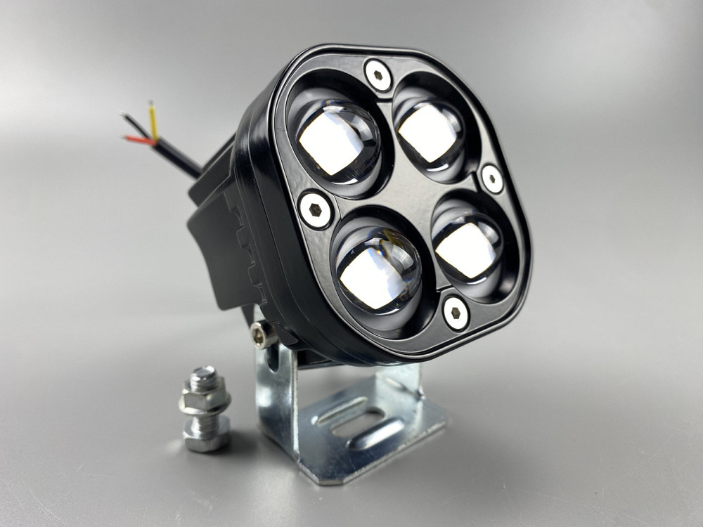 Фара LED квадратна 40W led chip CREE 2525 3D лінза 9-32V IP67 6000K з чіткою світловою межею Мукачево - фото 4