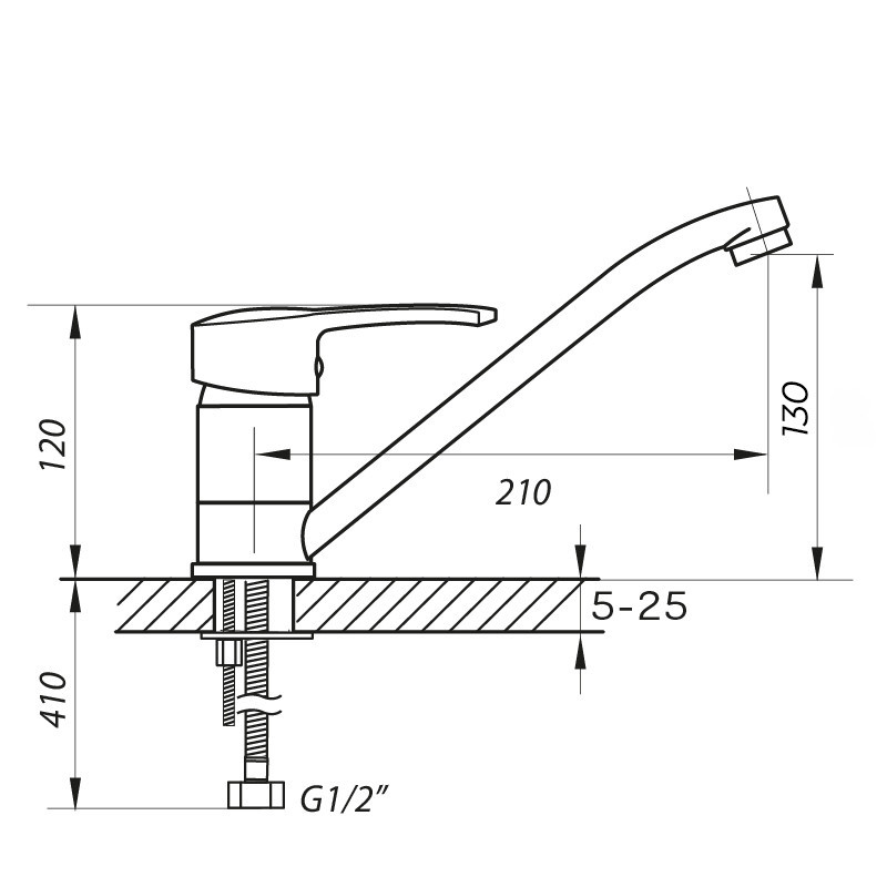 Кухонный смеситель Zerix PED-A 270 ZX0061 Харьков - изображение 2