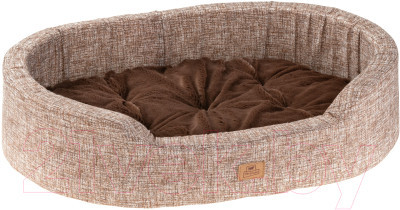 Лежак - кровать для собак и кошек Ferplast Dandy F (Ферпласт Денди Ф) 65 x 46 x h 17 cm - DANDY F 65, Коричневый желтая клетка Запорожье - изображение 1