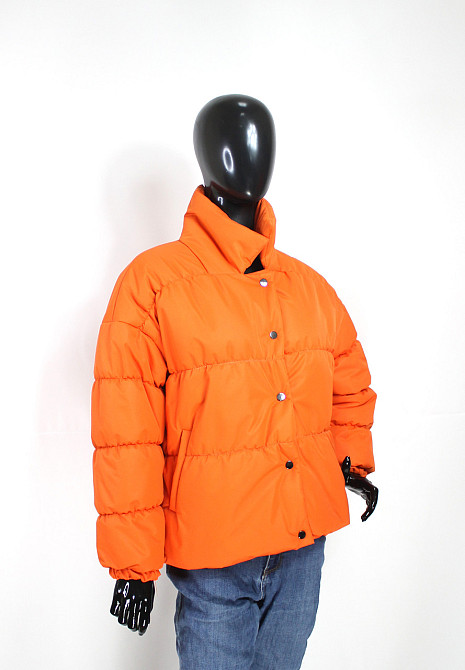 Демисезонная женская куртка Оранжевый 46 Харьков - изображение 5