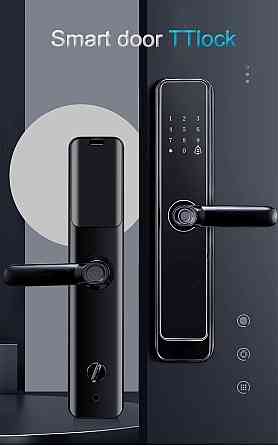 Умный дверной замок кодовый, Wi-Fi с отпечатком пальца и ключ-картой,KHS-K15 Каменец-Подольский