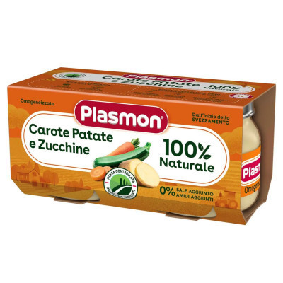 Детское пюре Plasmon Морковь, картофель, цуккини 80 гх2 шт (1136110) Винница - изображение 1