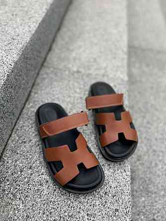 Зручні жіночі шльопанці з натуральної шкіри коричневі на низькому ходу Notta bene TS-0224 р. 38 Коломия