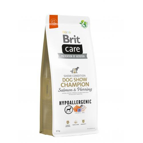 Сухой корм Brit Care Dog Hypoallergenic Dog Show Champion для выставочных собак, с лососем и селедкой, 12 кг Киев - изображение 1