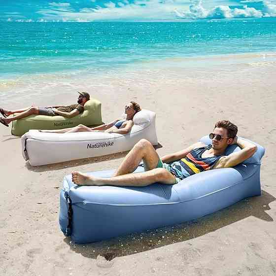 Ламзак з підголовником Naturehike NH20FCD06, блакитний Київ