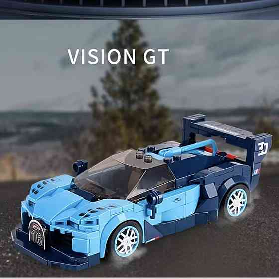 Конструктор суперкар Bugatti на 336 деталей, синій Кам'янець-Подільський