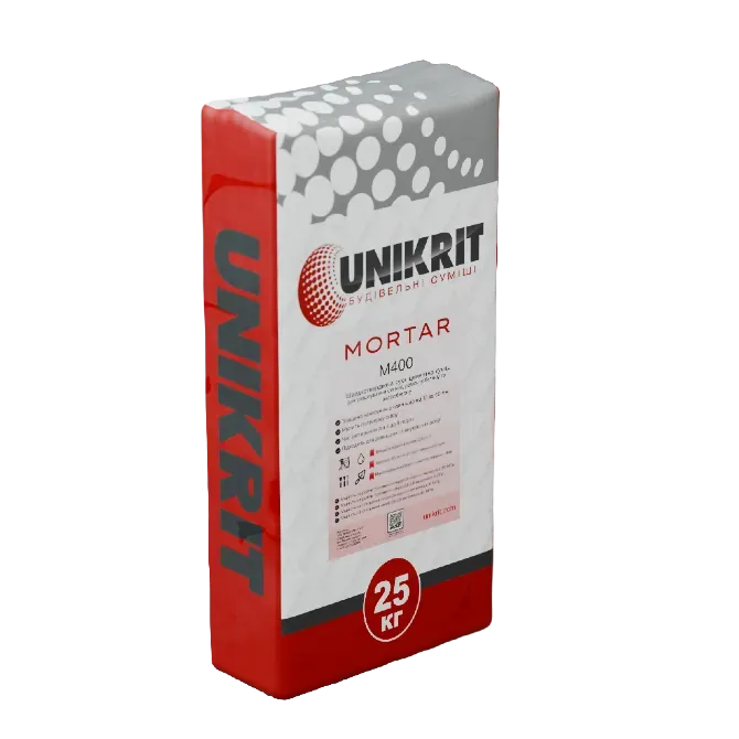 НЕгорюча ремонтна суміш ТМ Unikrit Mortar Харків - фото 1