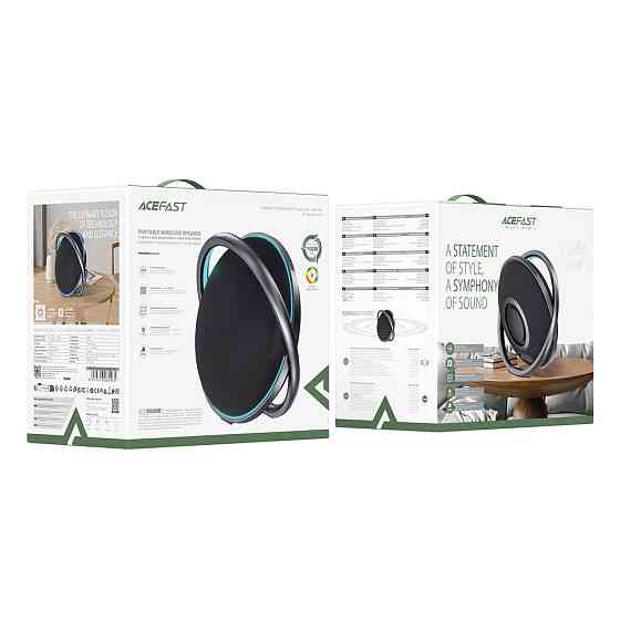Портативна колонка Acefast K5 Pro Portable wireless Speaker Black Київ