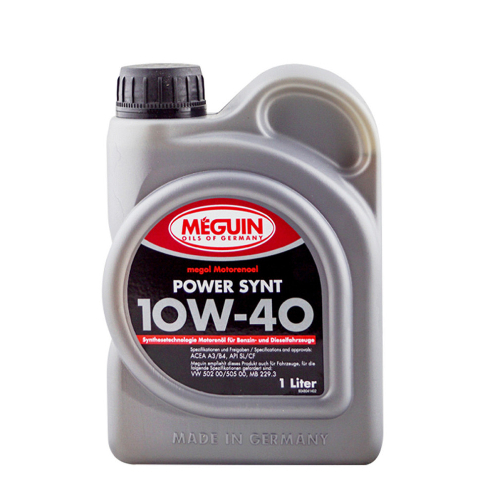MEGUIN Power Synt SAE 10W-40 1 л — синтетична моторна олива для бензинових і дизельних двигунів, надійний захист та чистота двигун Ковель - фото 1