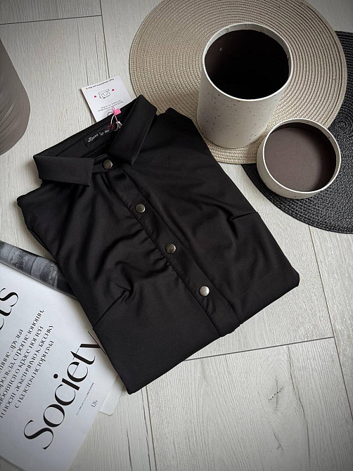 Женский стильный повседневный эластичный комбинезон из качественного плотного микродайвинга Одесса - изображение 2