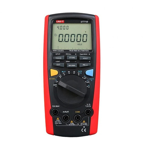 Мультиметр UNI-T UT71E Вимірювання: V, A), Ω, F, Hz, °C/°F, DUTY, 4-20мА, W (True RMS). Функції: Data Hold, Peak Hold, Min/Max, Київ - фото 2