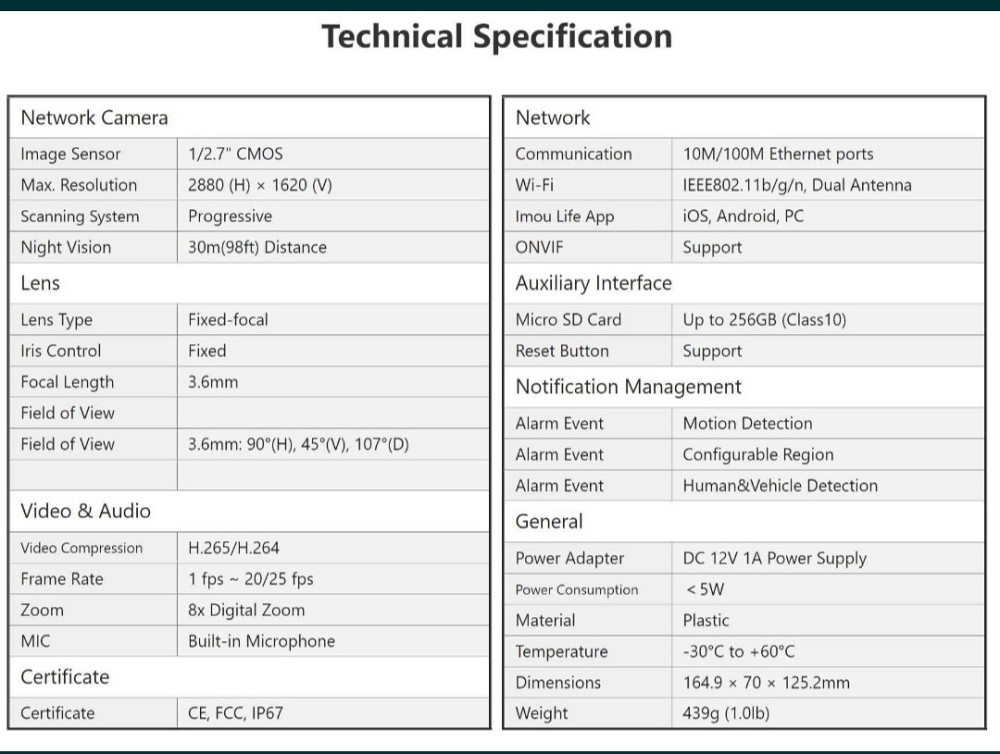 LP камера 5мп lmou Bllet PRO (lPC-F52MIP) Харків - фото 8
