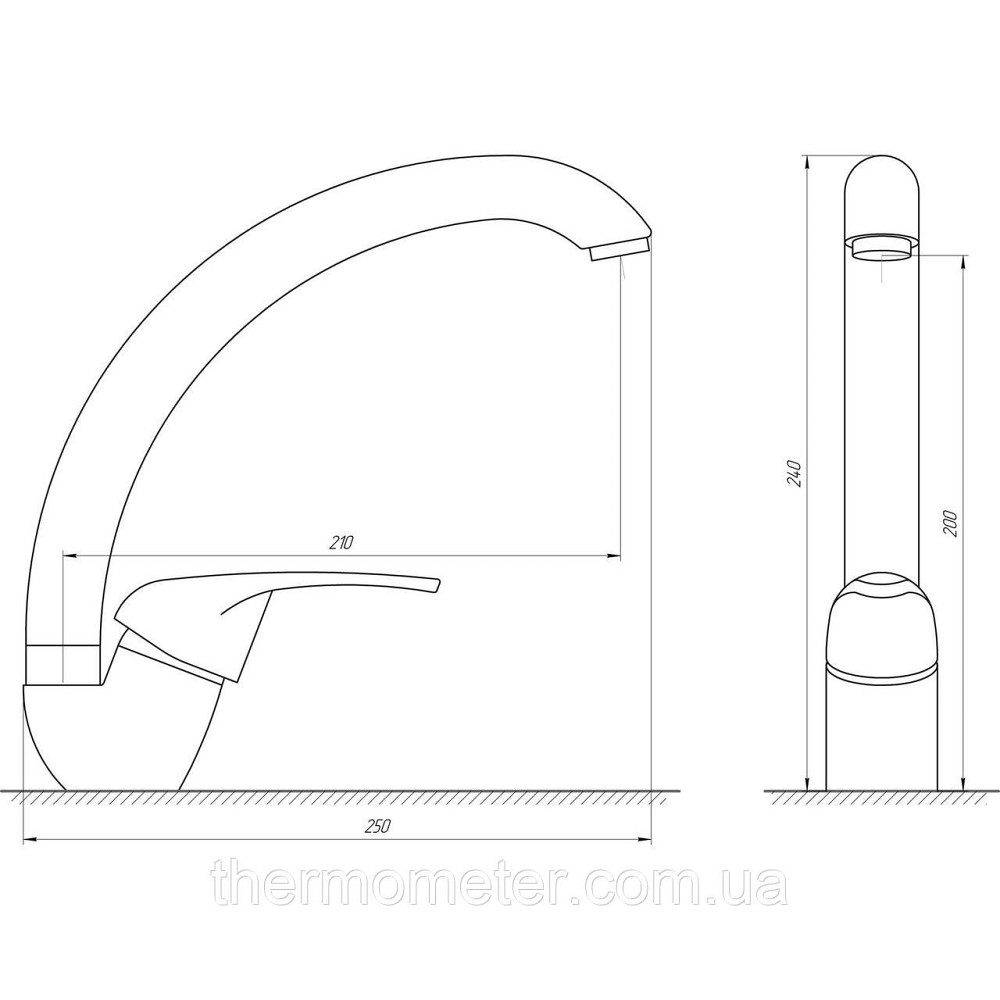 Смеситель для кухни Globus Lux Solly GLSO-0203S-10-BB Киев - изображение 6