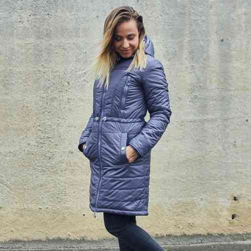 Зимняя куртка для беременных 2 в 1-сиреневая (Размер только XS) Киев