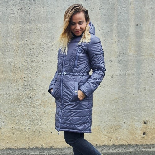 Зимняя куртка для беременных 2 в 1-сиреневая (Размер только XS) Киев - изображение 2