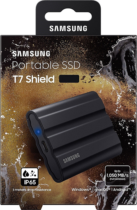 Накопичувач зовнішній SSD 2.5" USB 2.0TB Samsung T7 Shield Black (MU-PE2T0S/WW) ( 11722 ) Харків - фото 7