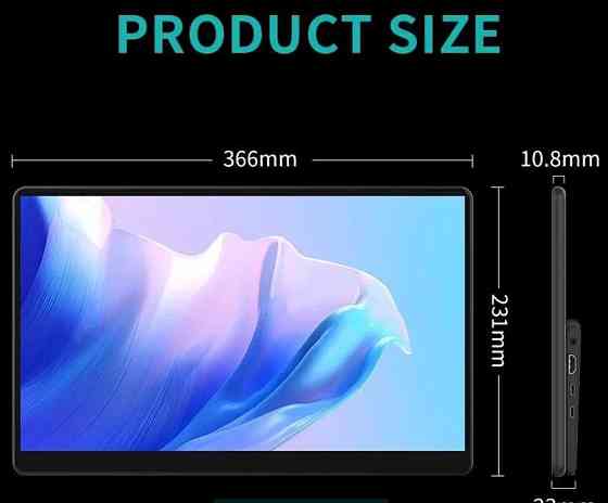 Монитор Портативный Сенсорный ( 4К 3840*2160р ) sRGB 100% IPS 15.6