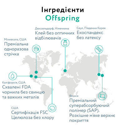 Подгузники Offspring розмір NB, до 4 кг, 3 (DP-OI-FTT-NB3P) Винница - изображение 7