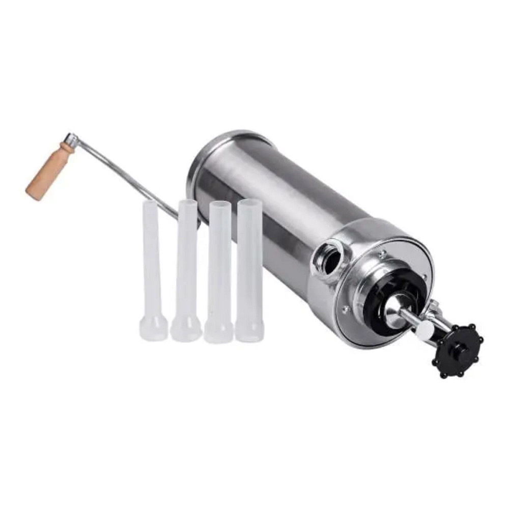 Yiwu Вертикальний шприц для ковбаси 2,5 л з нержавіючої сталі шприц ковбасний 4 насадки 16788-6 Киев - изображение 3