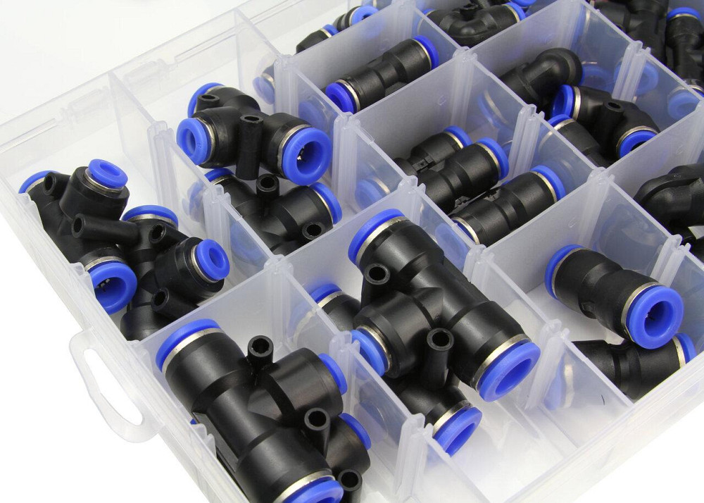 Набор разных быстросоединителей пневматических 4-12 мм 52 шт в кейсе Mar-Pol (M66572) Нововолынск - изображение 7