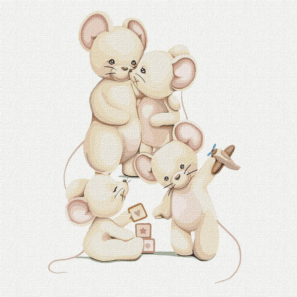 Набір для розпису по номерах. "Щаслива сім'я" 30*30см, шт Київ - фото 1