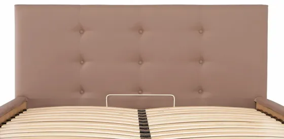 Кровать Двуспальная Manchester Comfort 160 х 190 см Fly 2213 С подъемным механизмом и нишей для белья Светло-коричневый Киев