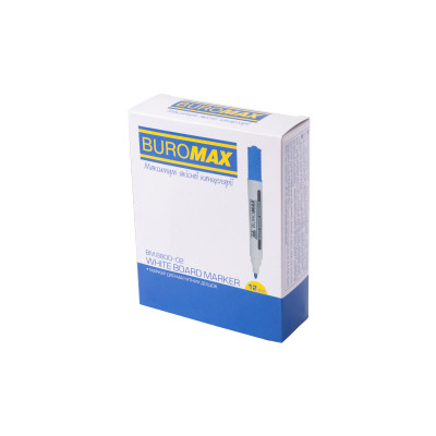 Маркер Buromax для магнитных досок, синий, 2-4 мм, спиртовая основа (BM.8800-02) Винница - изображение 3