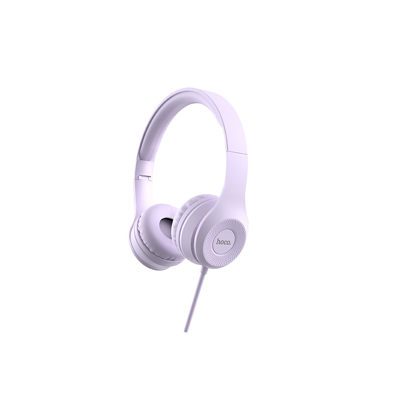 Навушники HOCO W21 Graceful charm wire control headphones Purple Киев - изображение 2