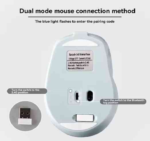 Акумуляторна бездротова мишка Xiaomi Sensitive Bluetooth Mouse 2.4G Dual-Mode Blue Запоріжжя