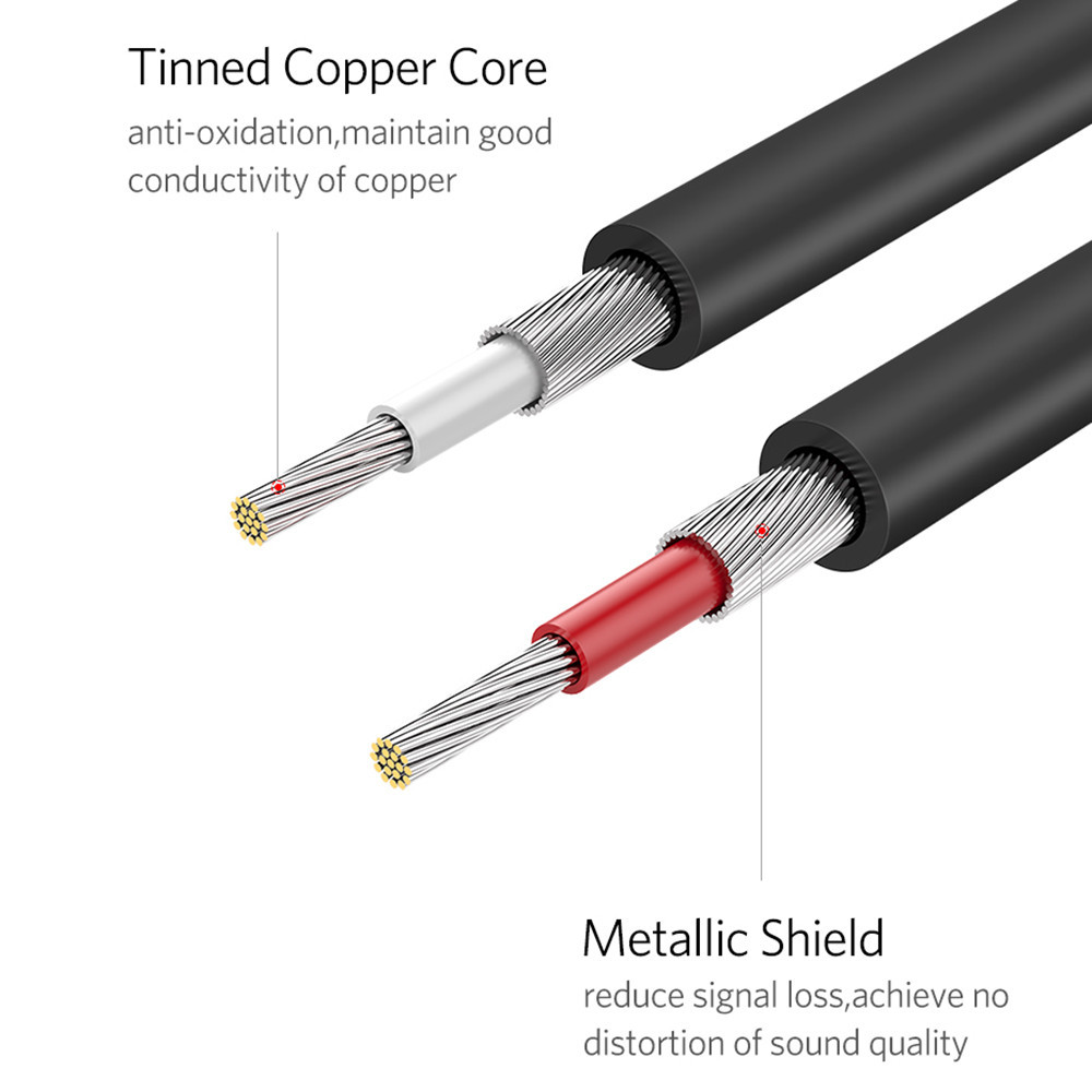 Межкомпонентный аудио кабель Ugreen AV104 2RCA to 2RCA Audio Cable 30747 (Черный, 1м) Николаев - изображение 10