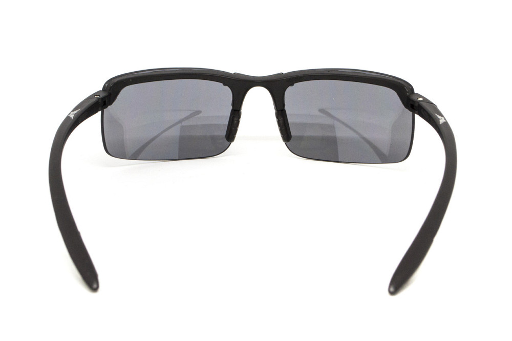 Окуляри захисні Global Vision Wheelin Black (flash mirror), дзеркальні сірі лінзи в чорній оправі Запоріжжя - фото 5
