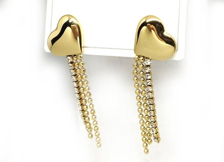 Серьги женские длинные Сердце Киев - изображение 1
