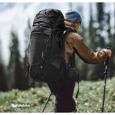 Рюкзак туристичний Naturehike Helium CNK2450XB014, 70 л, чорний, M (6975641883876) Вінниця - фото 4