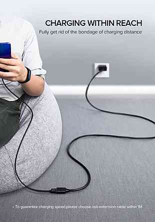 Подовжувач UGREEN US129 USB 3.0 Extension Male Cable 1m (Black) (UGR-10368) Київ