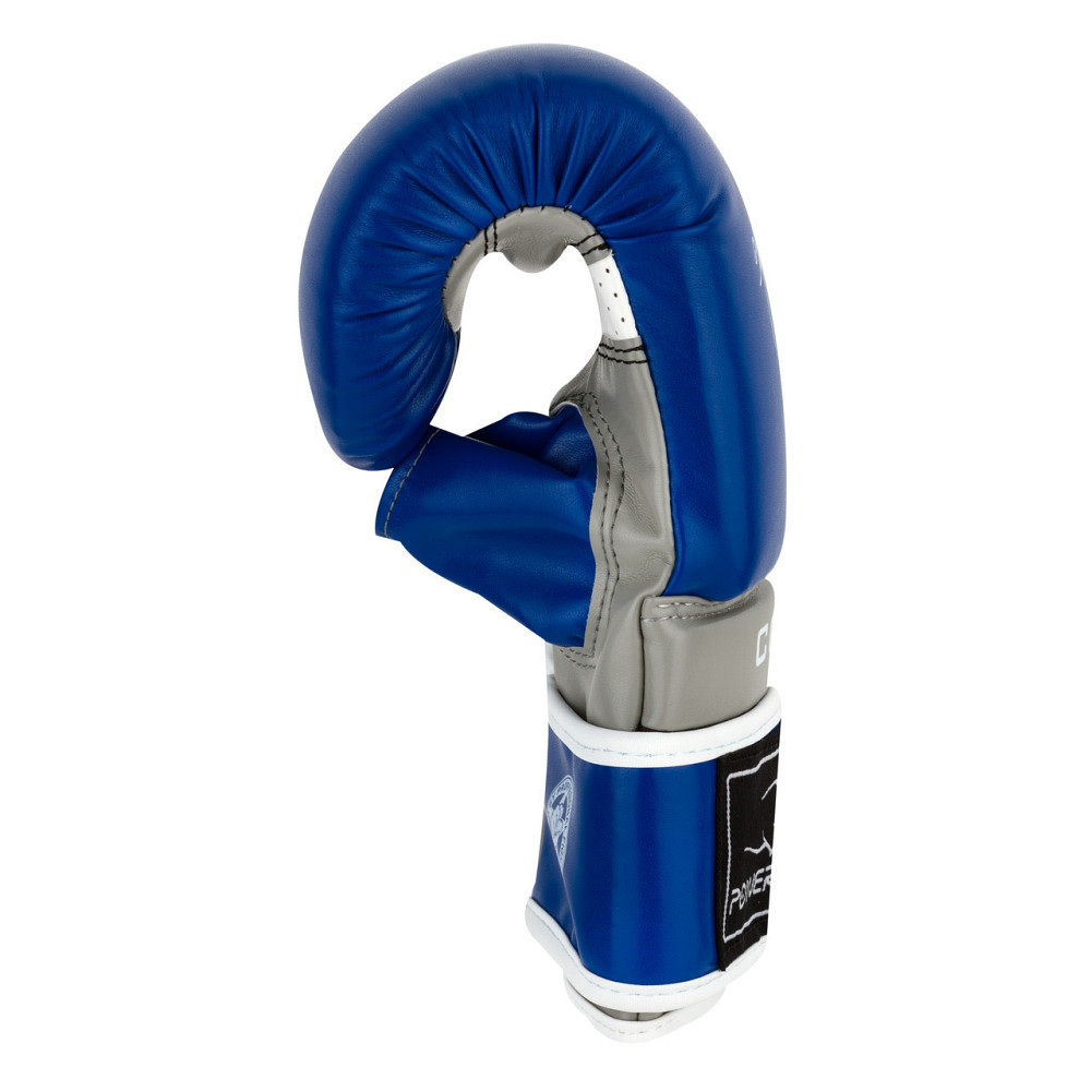 Снарядні рукавиці PowerPlay 3038 Синьо-сірі L (капа в подарунок) Каменское - изображение 7