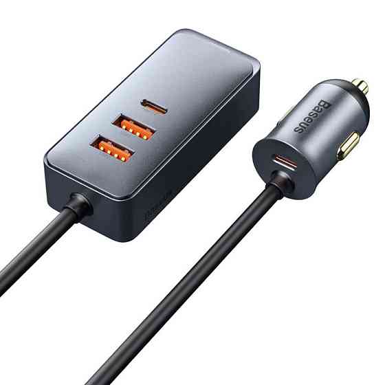 Автомобільний зарядний пристрій Baseus Share Together PPS multi-port 120W CCBT-A0G (сіре) Миколаїв