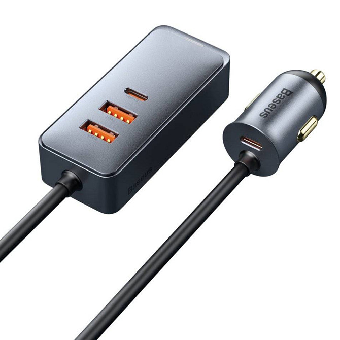 Автомобільний зарядний пристрій Baseus Share Together PPS multi-port 120W CCBT-A0G (сіре) Миколаїв - фото 1