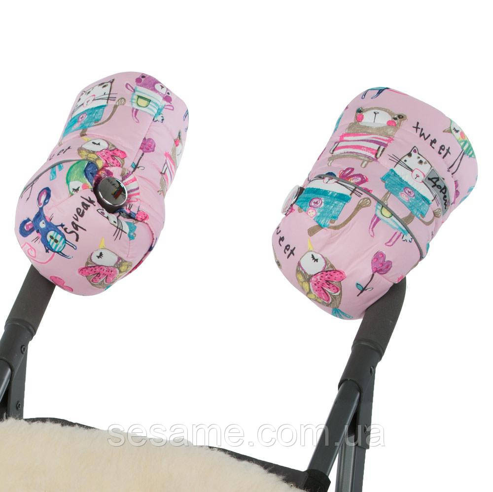 Муфта на натуральной овчине Рисунки на Розовом фоне Харьков - изображение 2