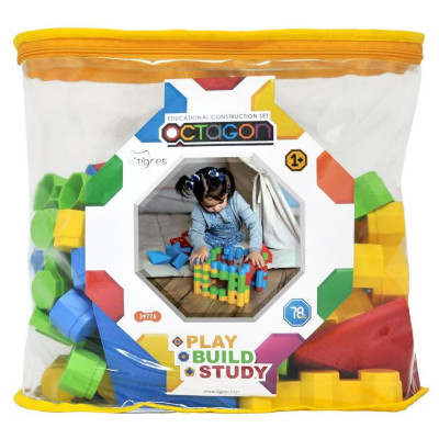 Конструктор Tigres Octagon 78 элементов в сумке (39775) Винница - изображение 1