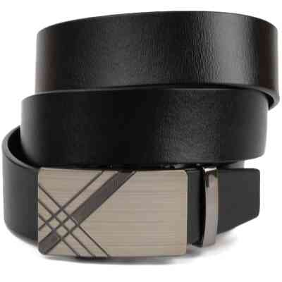 Ремень Vintage Мужской c металлической пряжкой Черный (20208) Винница