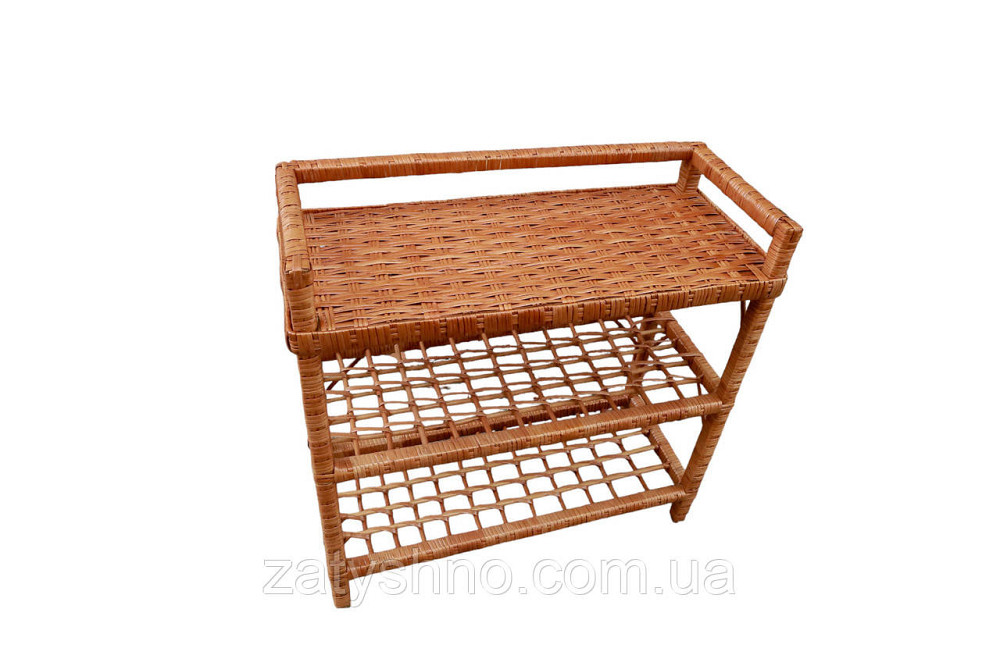 Этажерка для обуви из лозы натуральная Киев - изображение 1