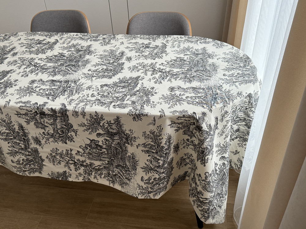 Ecotton Скатертина столова Ecotton DUCK 150х170 см водовідштовхувальна Italiano сірий (30497 Gr Киев - изображение 8