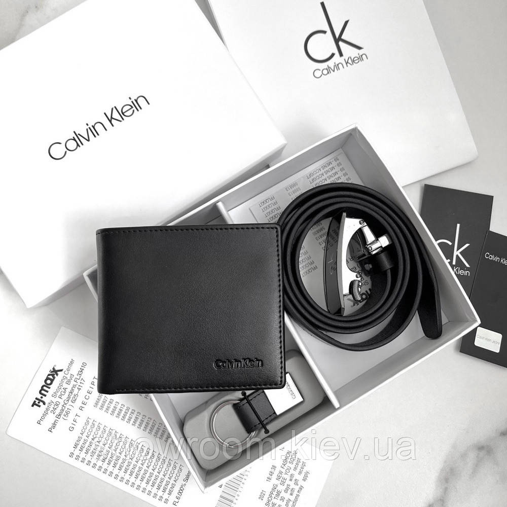 Чоловічий подарунковий набір портмоне та ремінь (407) Київ - фото 14