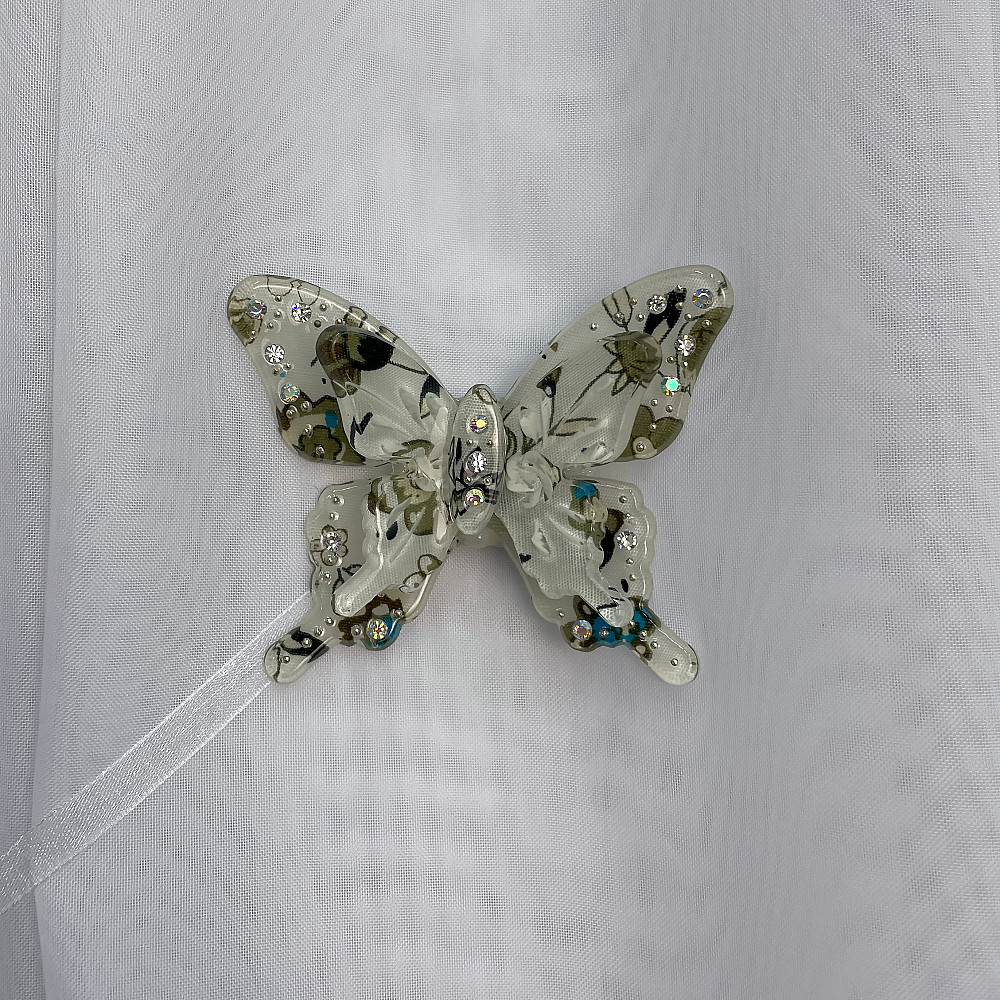 Магніти для штор і гардин Метелик Люсі набір 2 шт Хакі (81-171) Київ - фото 2