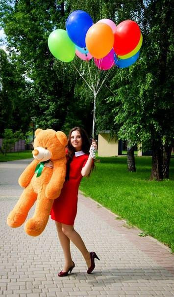 Плюшевий ведмедик М'яка іграшка Рафаель 120 см Карамельний Тернопіль - фото 3