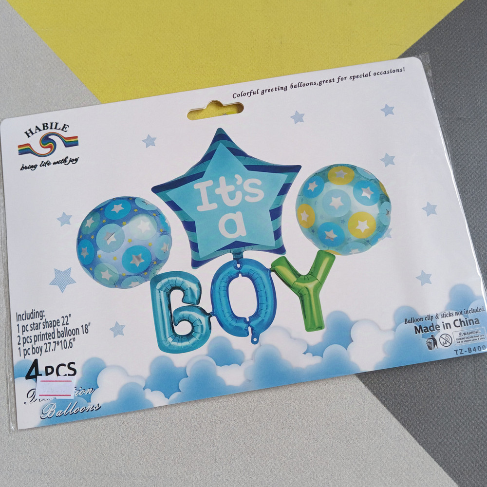 Набор воздушных шаров boy (4 предмета) Киев - изображение 1