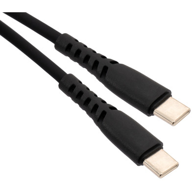 Дата кабель USB-C to USB-C 2.0m 240W Chip Silicon Black Vinga (VCDCCC2242SB) Винница - изображение 2