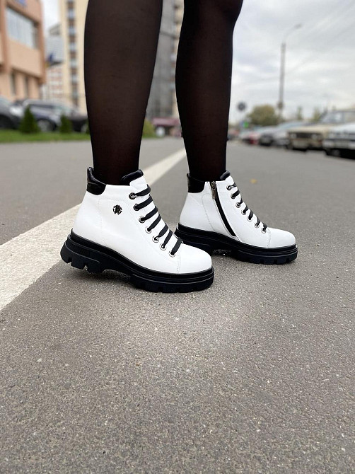 Без бренда Жіночі черевики ASTINI білі шкіра натуральна зимові (5178) 39 Коломия - фото 4