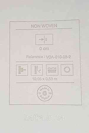 Обои виниловые Grandeco One roll one motif 0.53x10 однотонные эффект потертости под старину белые Киев