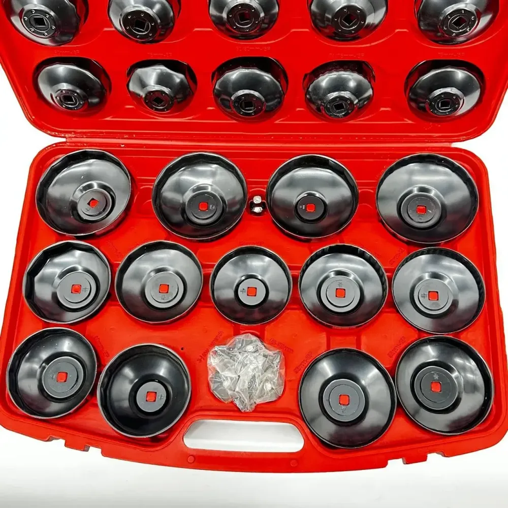 Набір для заміни масляних фільтрів LEX з адаптером та посиленими кришками в кейсі 30.шт ключі-знімачі масляних фільтрів Львів - фото 2